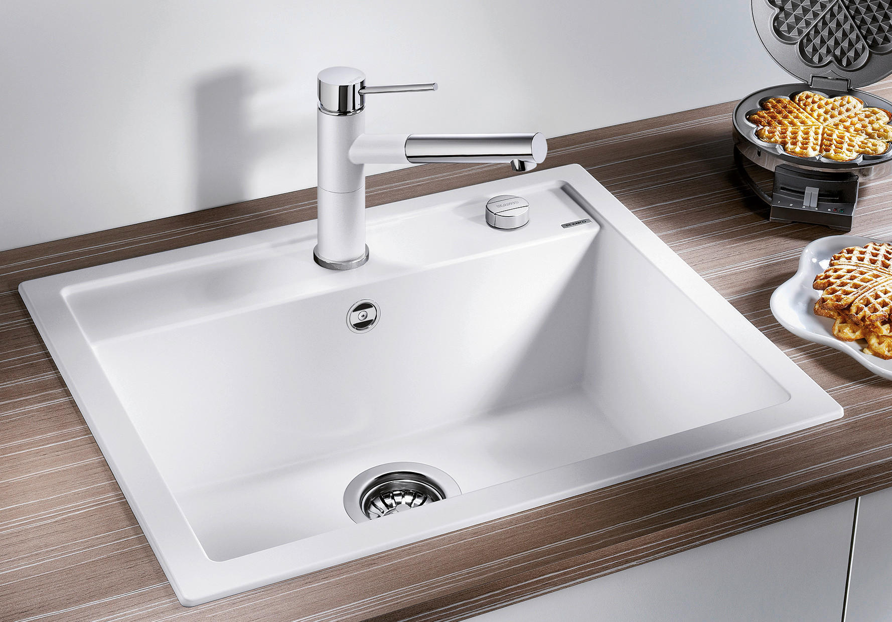 SPÜLE 525783  - Schwarz, Basics, Stein (61,5/19,0/51,0cm) - Blanco
