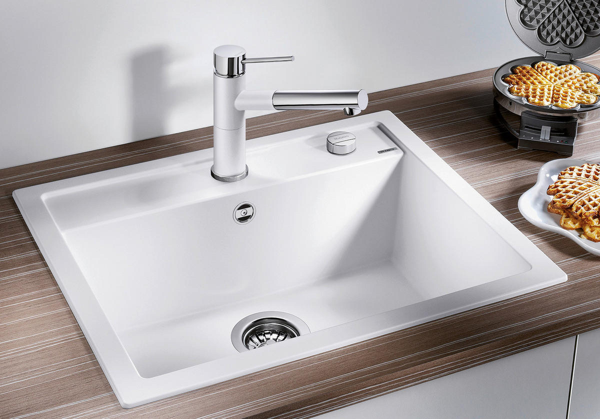 SPÜLE 525783  - Schwarz, Basics, Stein (61,5/19,0/51,0cm) - Blanco