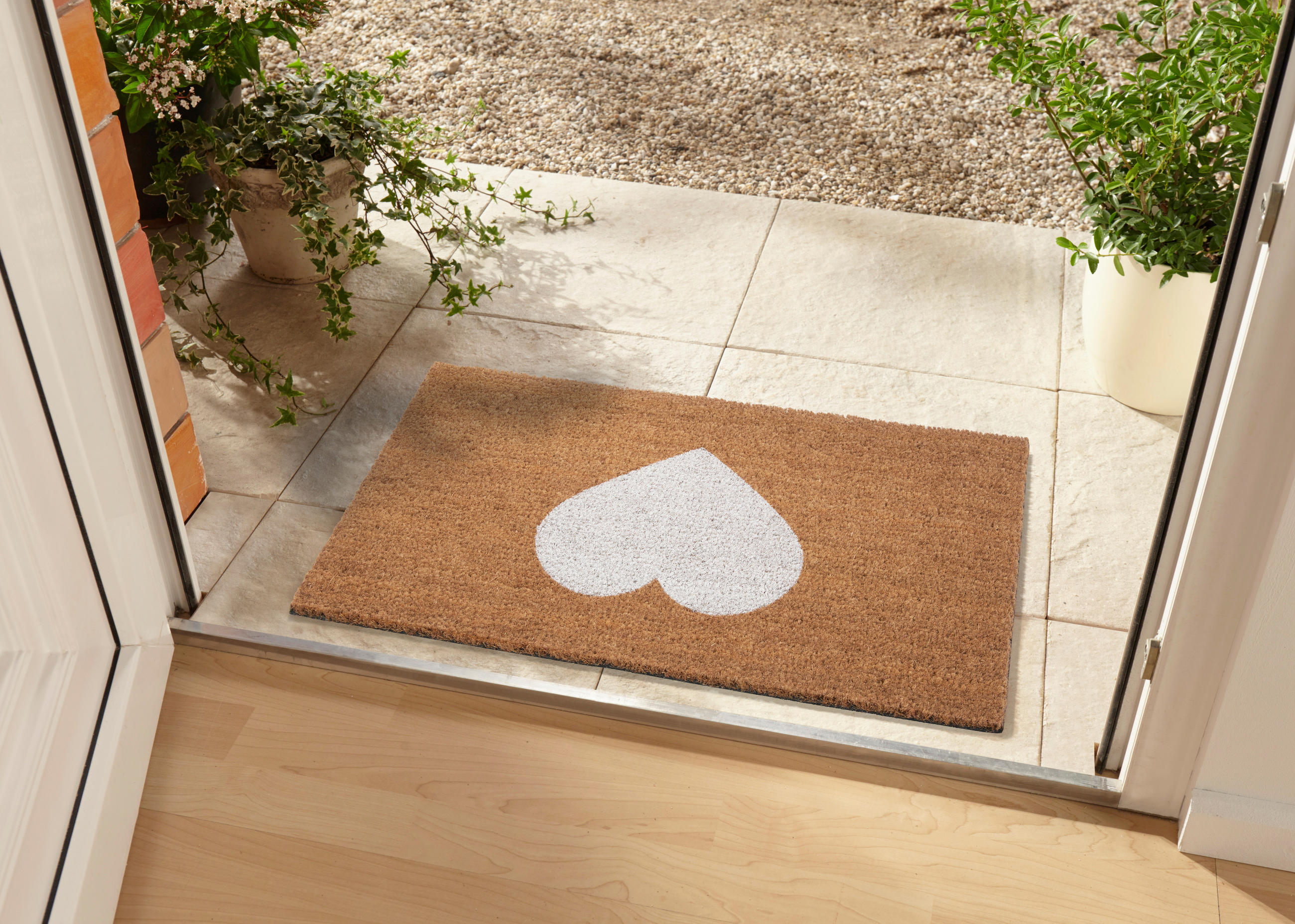 KOKOSMATTE 45/75 cm Mix Mats  - Hellbraun/Weiß, Basics, Naturmaterialien/Kunststoff (45/75cm) - Esposa