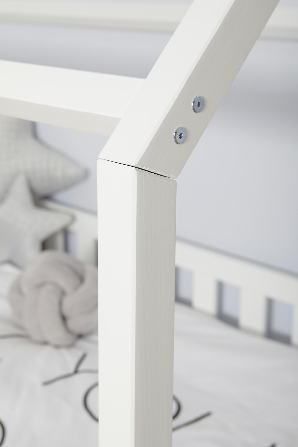 HAUSBETT Absturzsicherung, Bettschublade 90/200 cm  in Weiß  - Weiß, MODERN, Holz (90/200cm) - MID.YOU