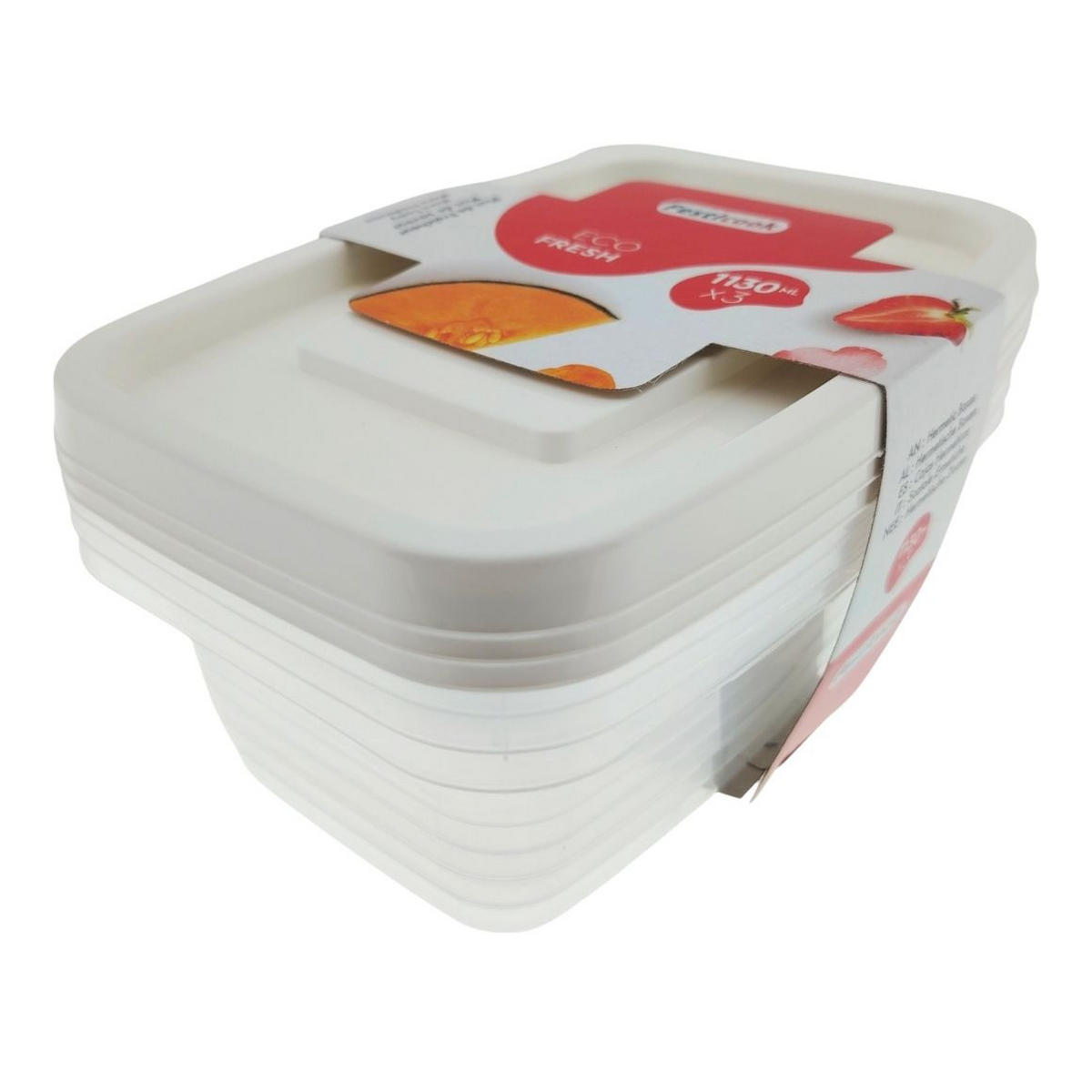 SET POSUDA ZA ZALIHE    - višebojno, Basics, plastika (1130ml)