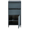 KOMMODE  in 50/103/38 cm  - Anthrazit/Schwarz, KONVENTIONELL, Holzwerkstoff/Metall (50/103/38cm) - Carryhome