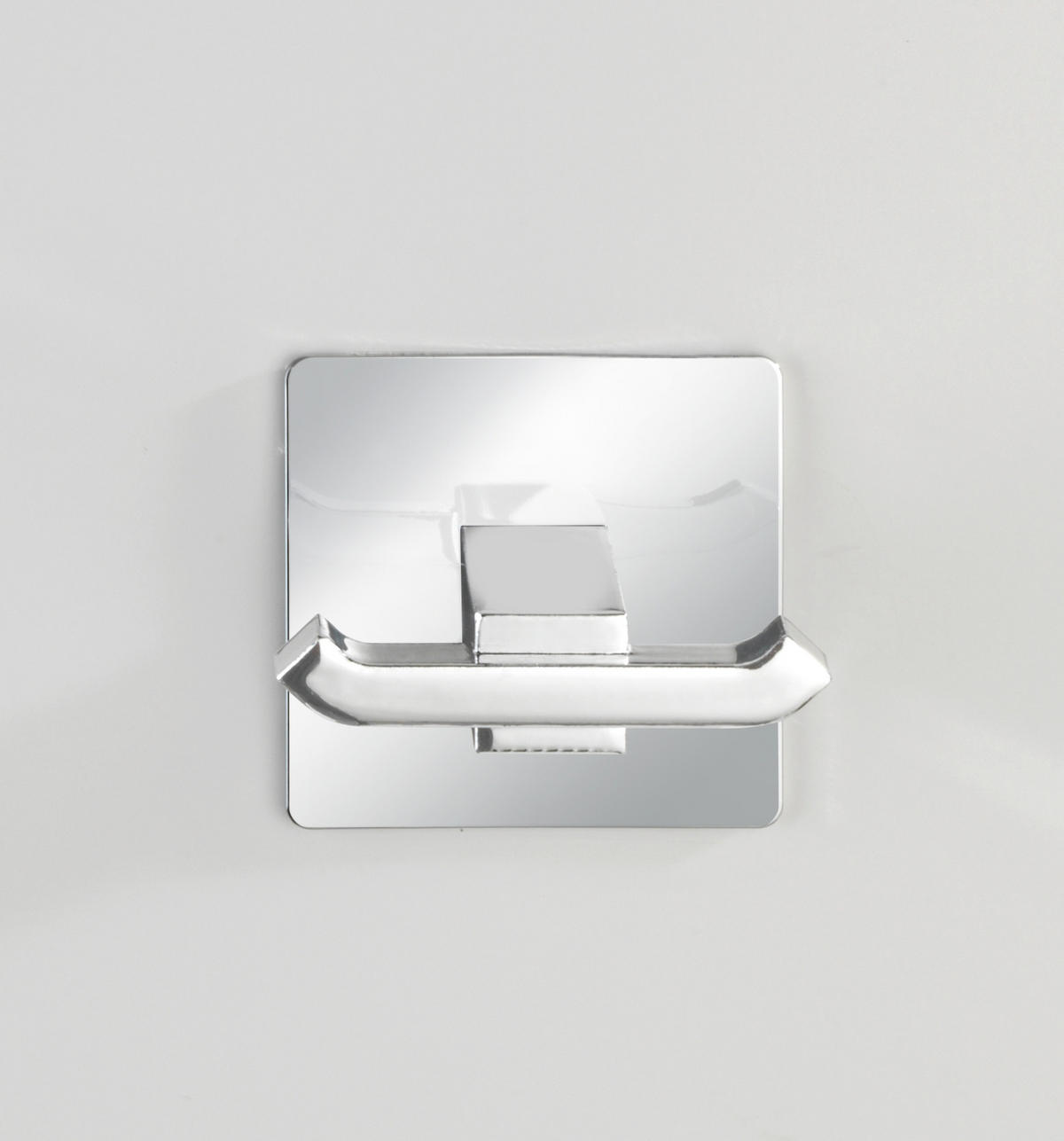 VÄGGKROK  i stålfärgad  - stålfärgad, Design, plast (16/11/9cm)