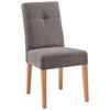 STUHL Cord Braun, Buchefarben Buche massiv  - Buchefarben/Braun, KONVENTIONELL, Holz/Textil (47,5/91,5/63cm) - home24