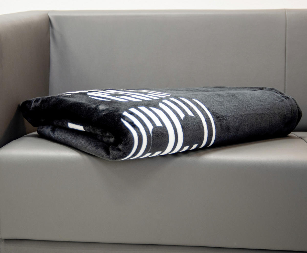 WOHNDECKE 150/200 cm  - Schwarz/Weiß, KONVENTIONELL, Textil (150/200cm) - Bench