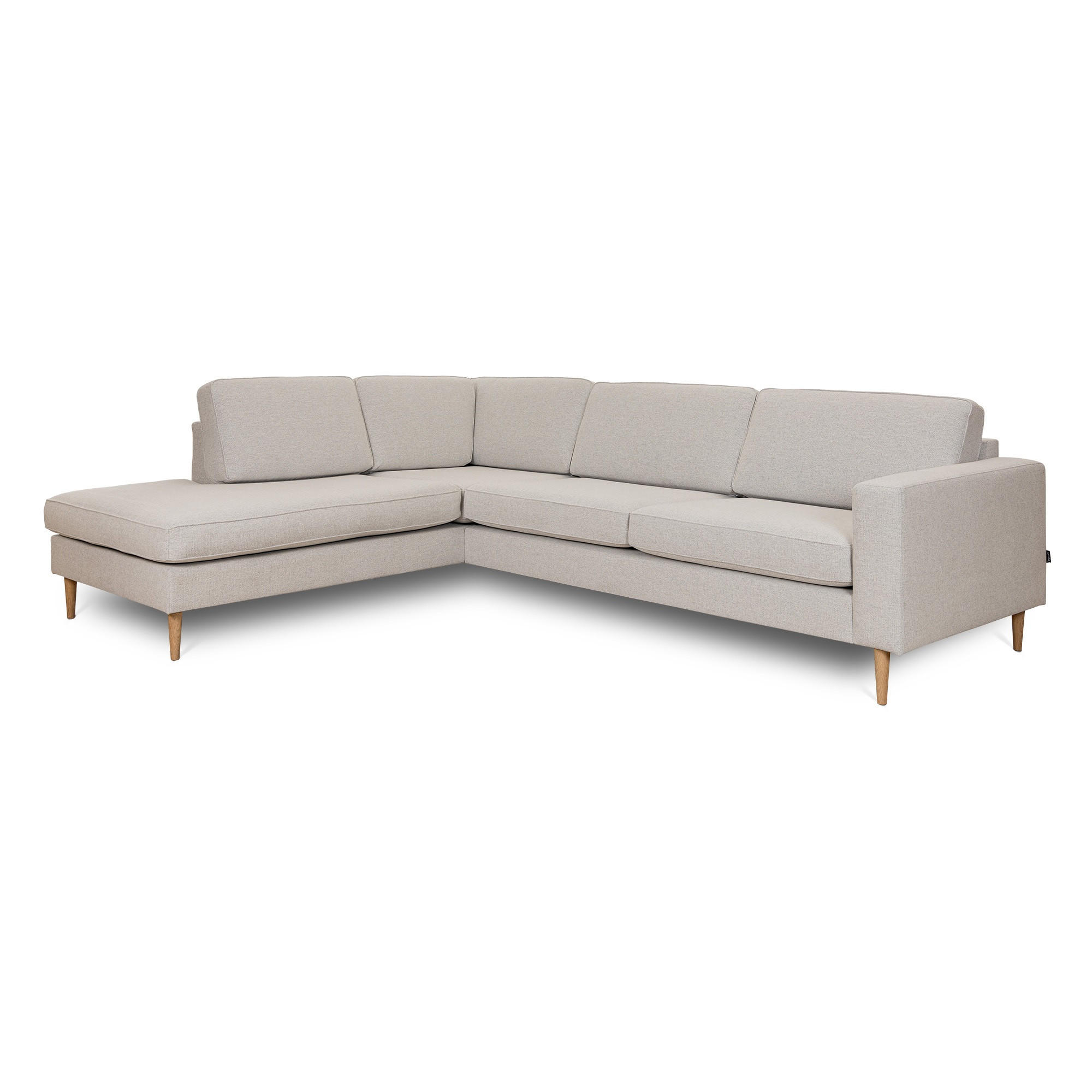 SOFFA i svart, vit  - vit/svart, Basics, metall/trä (210/85/269cm) - Hom`in