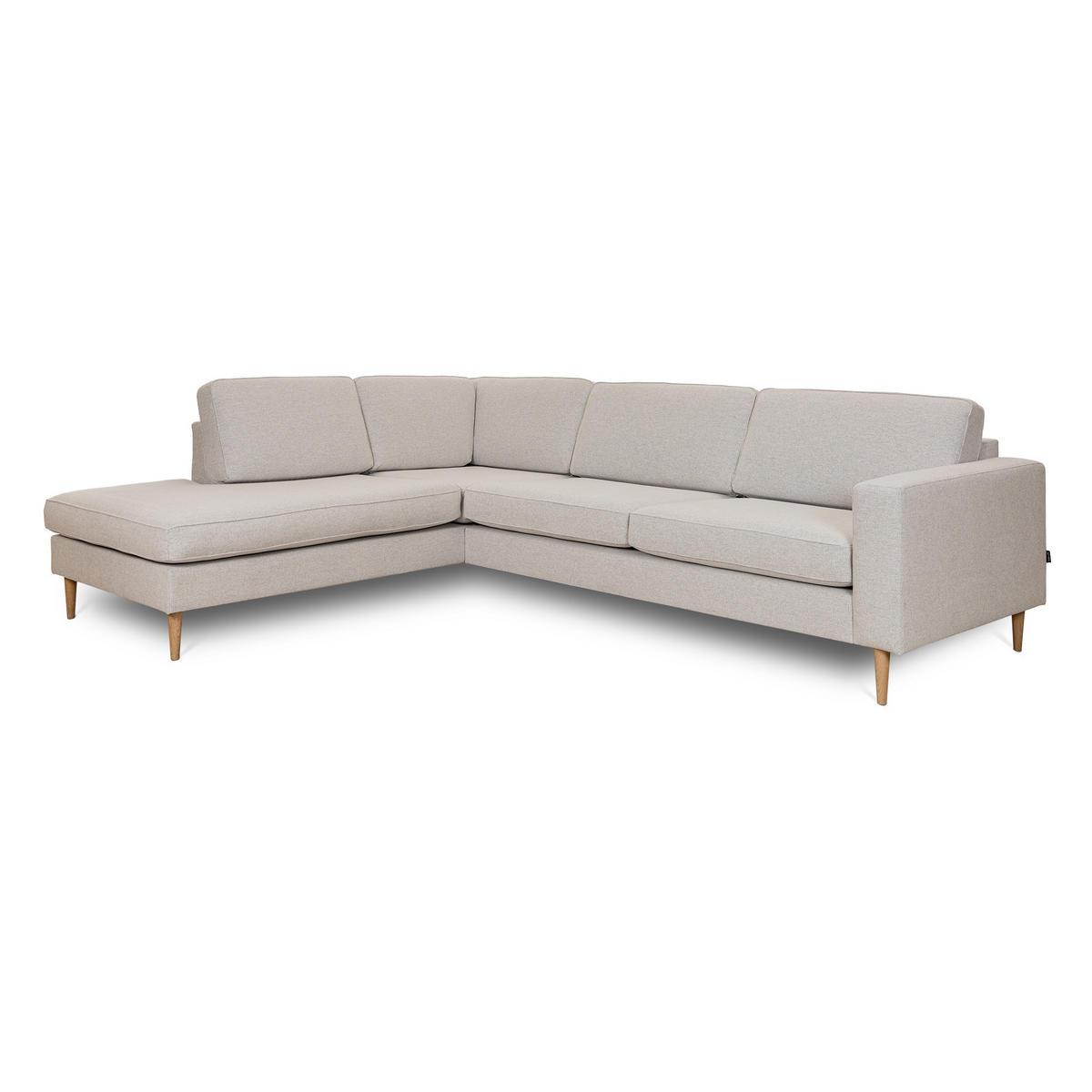 SOFFA i svart, vit  - vit/svart, Basics, metall/trä (210/85/269cm) - Hom`in