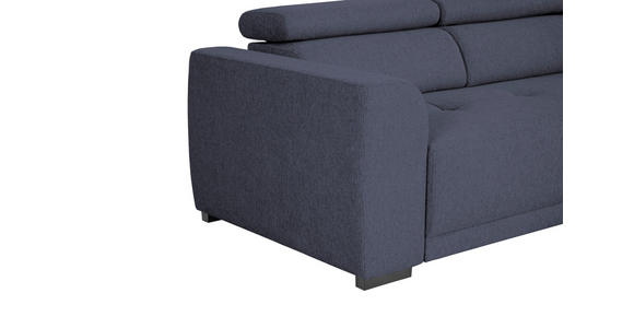 ECKSOFA Blau Struktur - Blau/Schwarz, Design, Kunststoff/Textil (205/284cm) - Xora