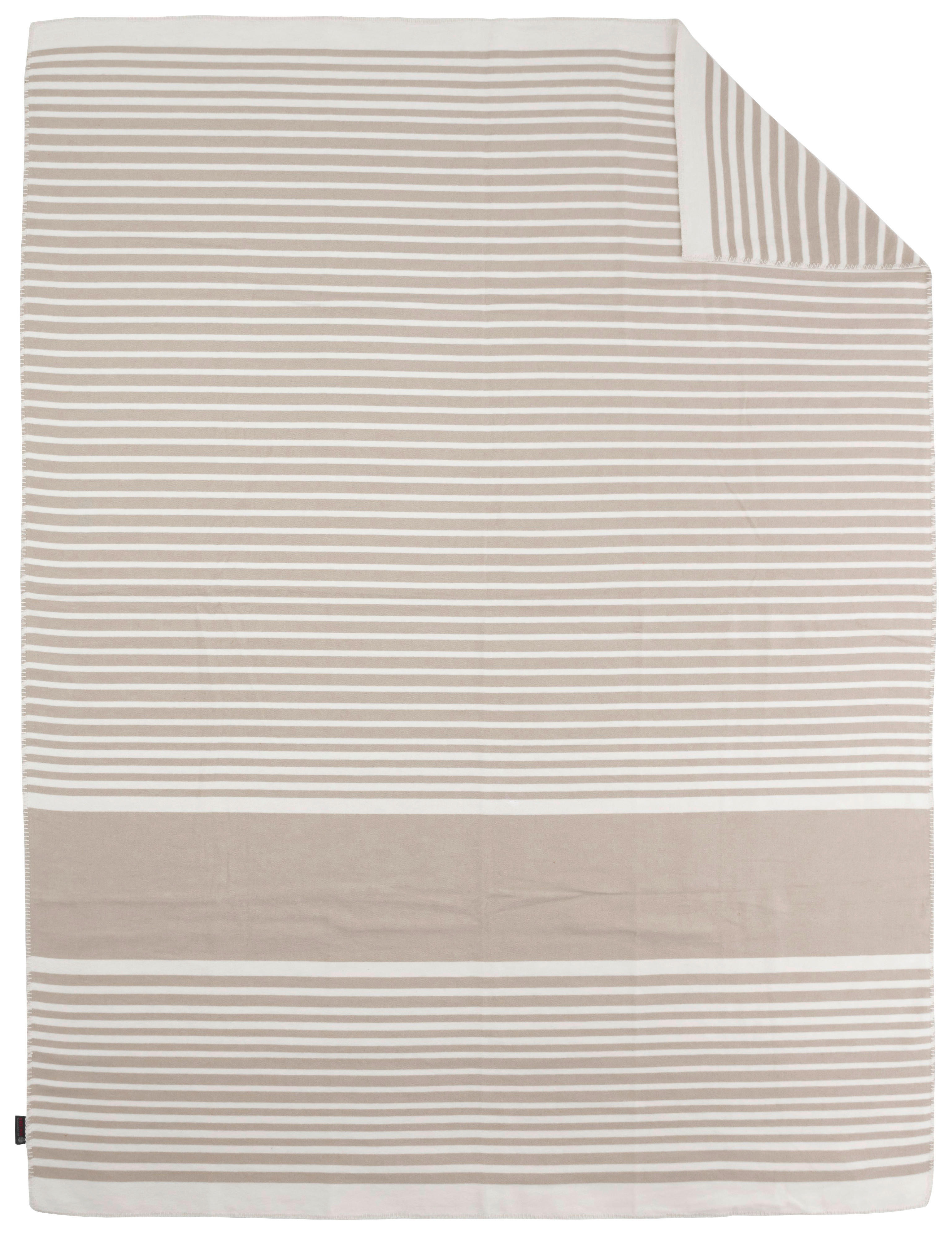 DECKE Ibiza 3060 Natur 150/200 cm  - Naturfarben/Weiß, KONVENTIONELL, Textil (150/200cm) - Ibena