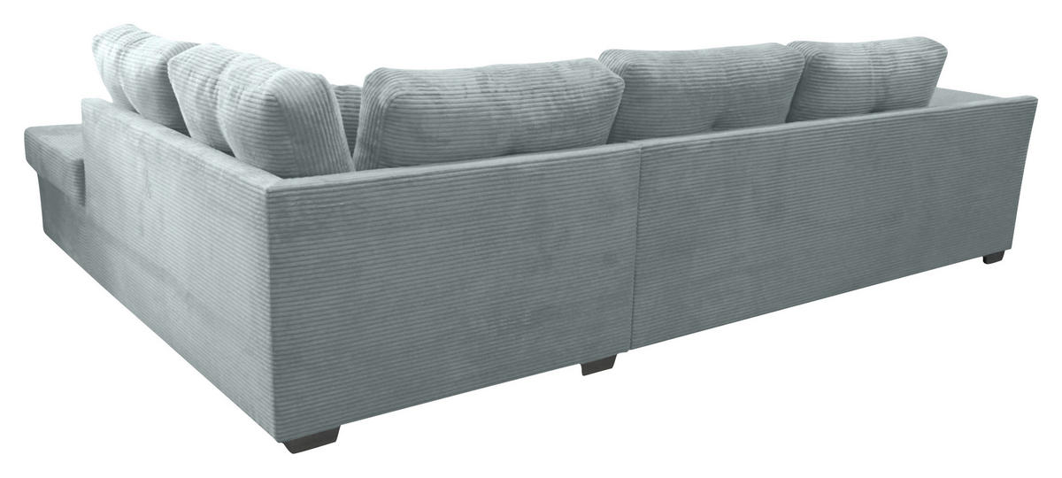ROHOVÁ SEDAČKA, textil, světle šedá - šedá/barvy stříbra, Konvenční, dřevo/textil (298/202cm) - Carryhome