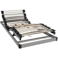 LATTENROST 120/200 cm  - Weiss/Alufarben, Basics, Holz (120/200cm) - Silence by Bico