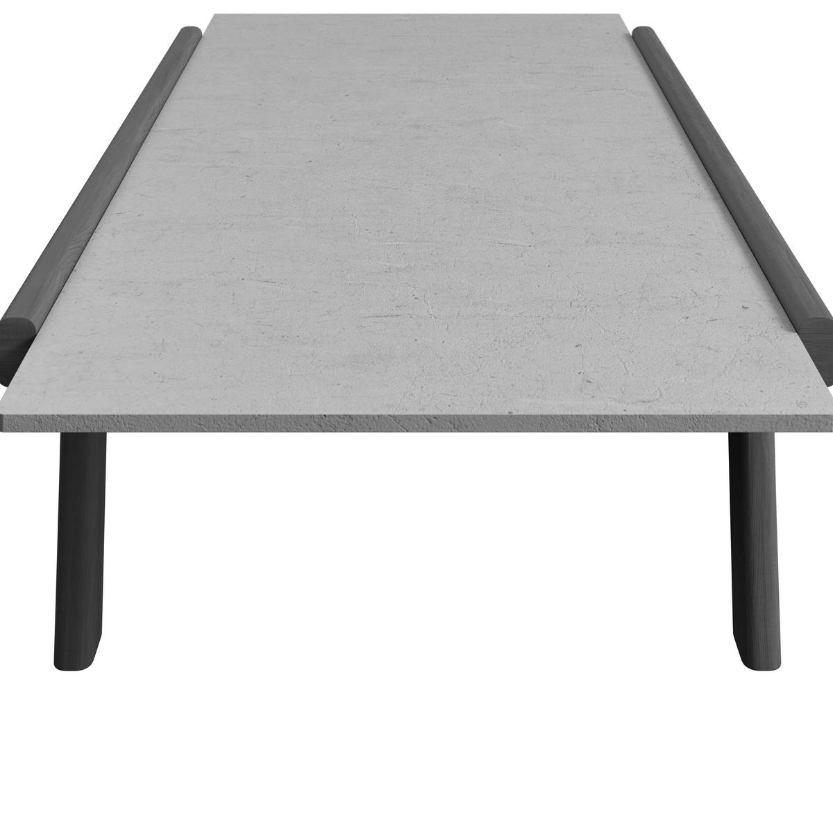 LOUNGETISCH 135/77/36 cm Holz, Kunststoff  - Graphitfarben/Grau, ROMANTIK / LANDHAUS, Holz/Kunststoff (135/77/36cm) - Dieter Knoll