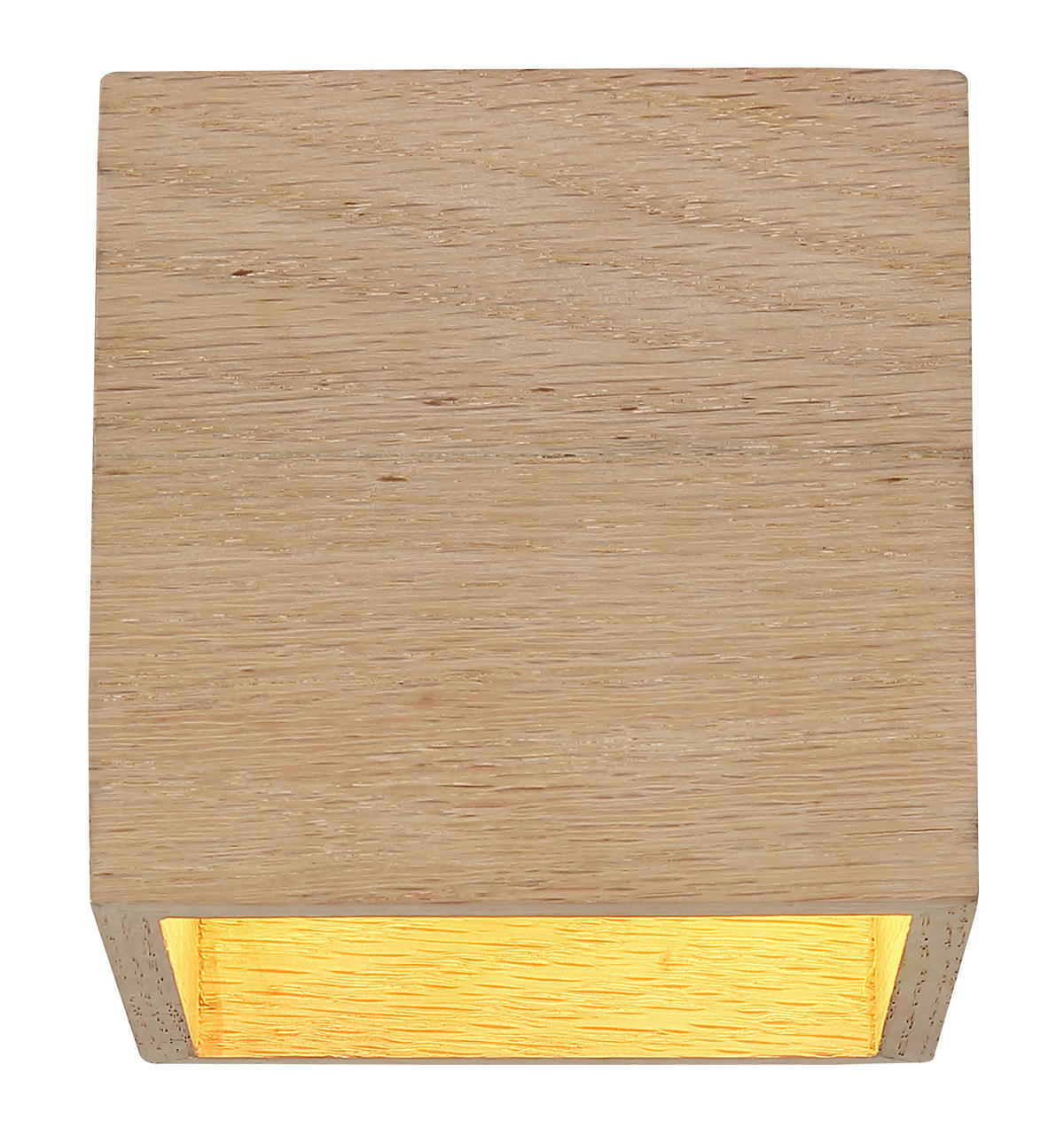 WANDLEUCHTE Edwin 11/11 cm  - Schwarz/Braun, Design, Holz/Metall (11/11cm) - Globo