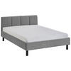 POLSTERBETT Grau 120/200 cm  - Schwarz/Grau, Basics, Holz/Textil (120/200cm) - Boxxx