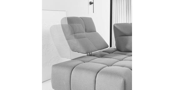 ECKSOFA in Struktur Grauweiß 233/313 cm - Grauweiß/Schwarz, Design, Kunststoff/Textil (233/313cm) - Emilio Belluti