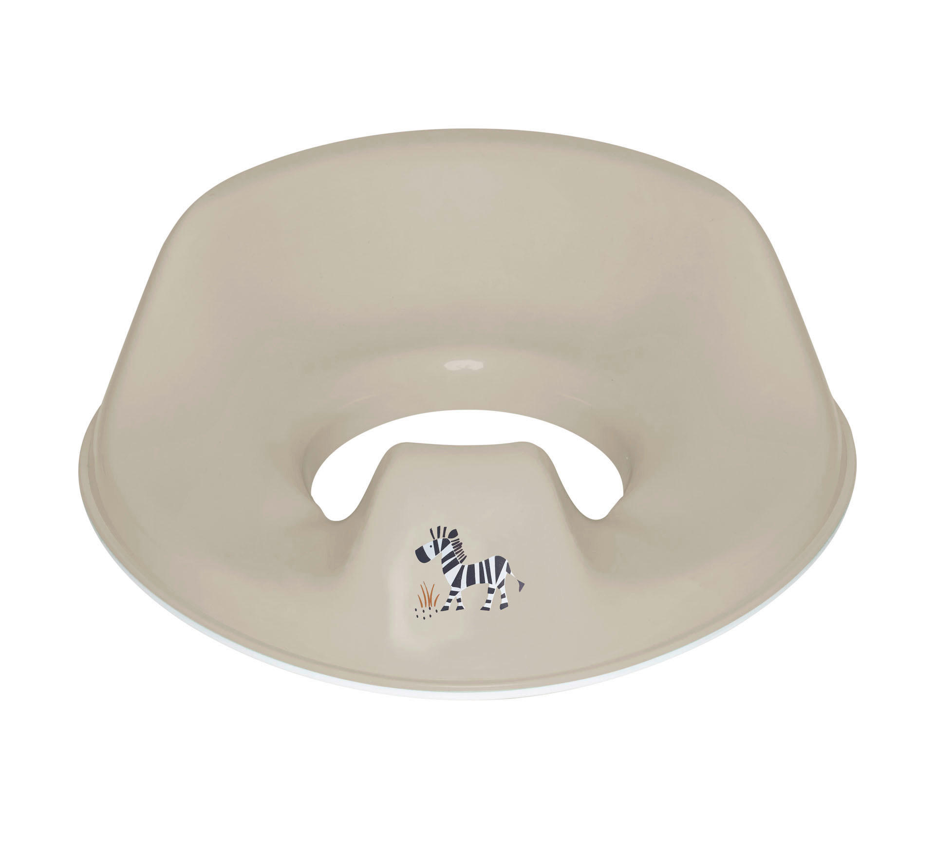 TOILETTENTRAINER Steppe  - Taupe, Basics, Kunststoff (33.5/31/11cm) - Bebe Jou