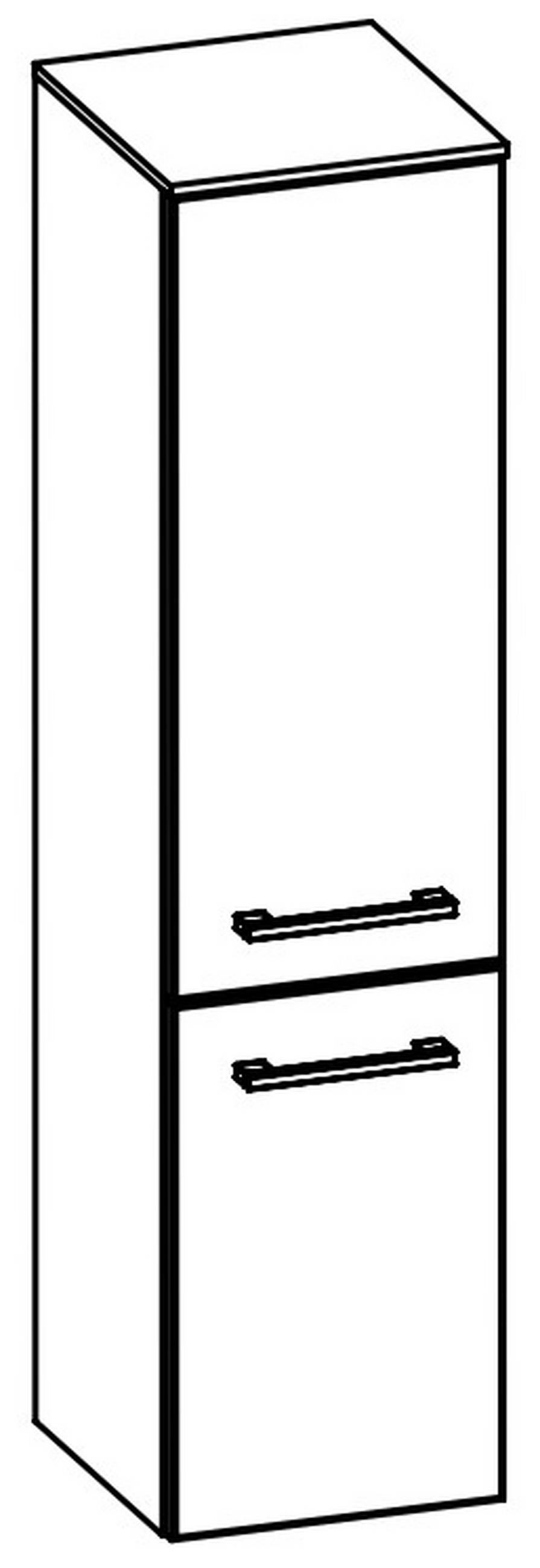 MIDISCHRANK 30/121/33 cm  - Kaschmir/Eiche Artisan, Basics, Glas/Holz (30/121/33cm) - Dieter Knoll