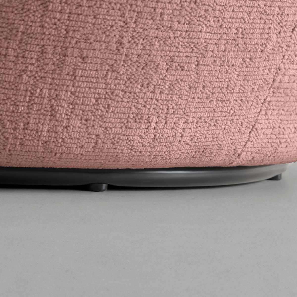 FÅTÖLJ i textil rosa  - svart/rosa, Modern, metall/textil (77/81/85cm) - MID.YOU