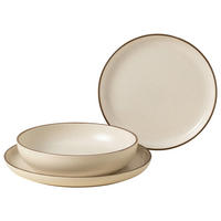 KOMBISERVICE Braun, Beige PACIFICA 12-teilig 4 Personen  - Beige/Braun, Basics, Keramik - Costa Nova