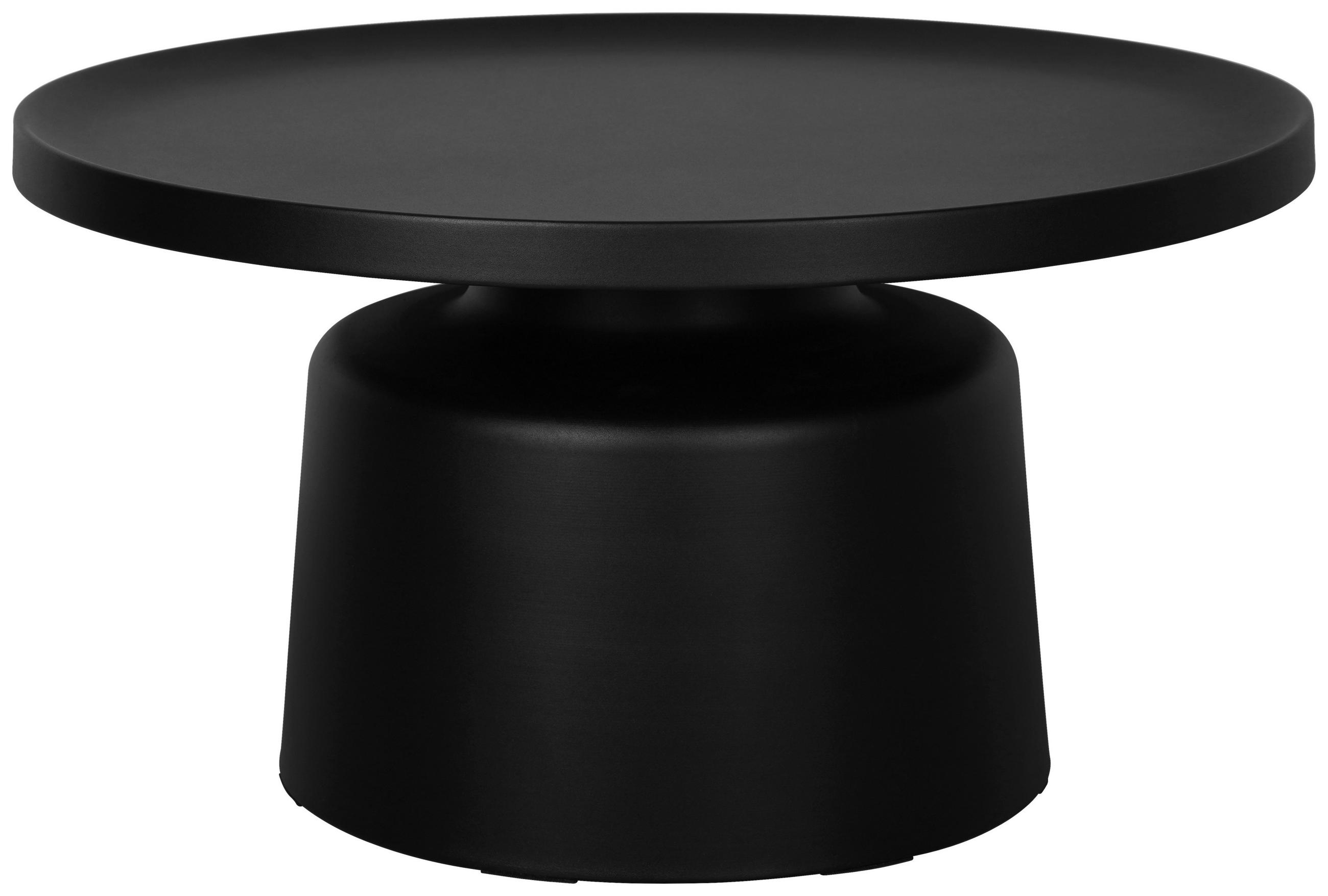 COUCHTISCH 69/69/37,5 cm Schwarz rund  - Schwarz, Design, Metall (69/69/37,5cm) - Xora