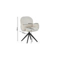 ARMLEHNSTUHL  in Eisen Webstoff  - Beige/Schwarz, Design, Textil/Metall (63/87/65cm) - Novel