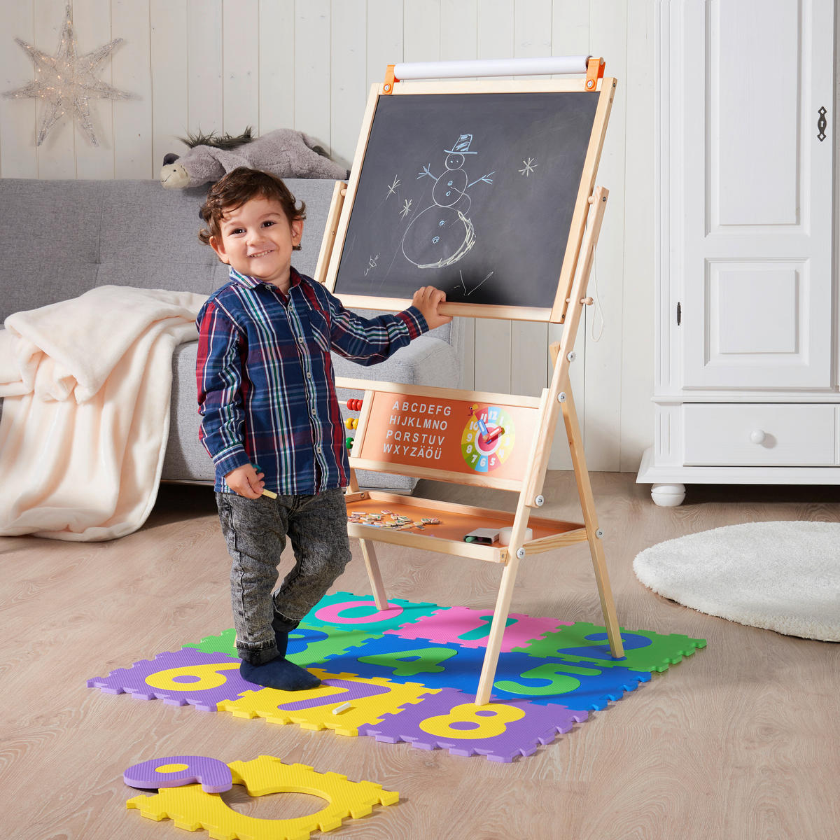 MALTAFEL  - Naturfarben, Basics, Holz/Papier (43,3/68,5/112cm) - My Baby Lou