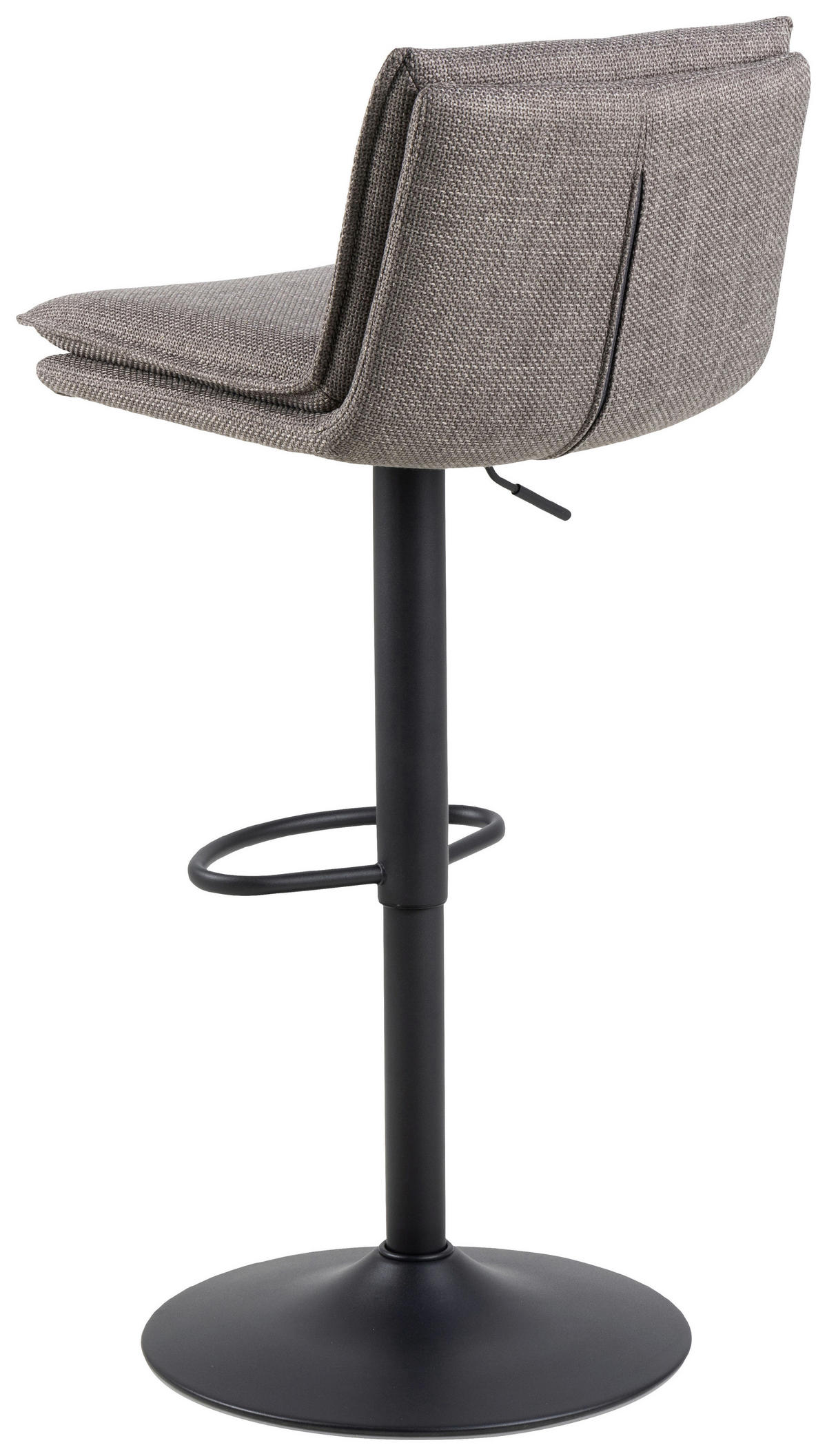 BARHOCKER in Graubraun  - Graubraun/Schwarz, Design, Textil/Metall (44/107/53cm) - MID.YOU