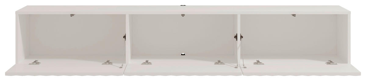 NÍZKÁ KOMODA, bílá, 192/31,5/42 cm - bílá, Basics, kompozitní dřevo (192/31,5/42cm) - Xora