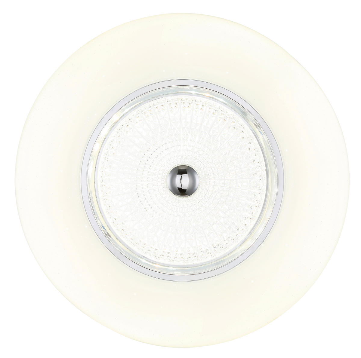 LED-DECKENLEUCHTE 59/12 cm   - Klar/Chromfarben, Design, Kunststoff/Metall (59/12cm) - Globo