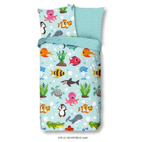 KINDERBETTWÄSCHE Renforcé 135/200 cm  - Türkis, Textil (135/200cm)