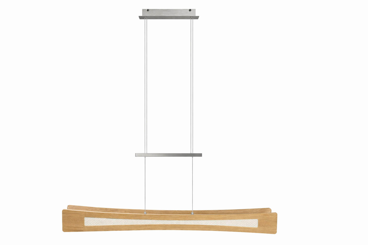 LED-HÄNGELEUCHTE Bodensee 118/9/9 cm  - Eichefarben, Natur, Holz/Metall (118/9/9cm) - Waldwelt