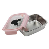 LUNCHBOX - Hellrosa/Silberfarben, Basics, Metall (19/14/6cm) - Disney