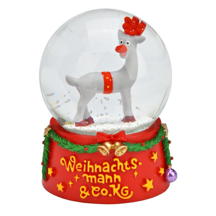 SCHNEEKUGEL  - Multicolor, Basics, Glas/Kunststoff (6/9/6cm)