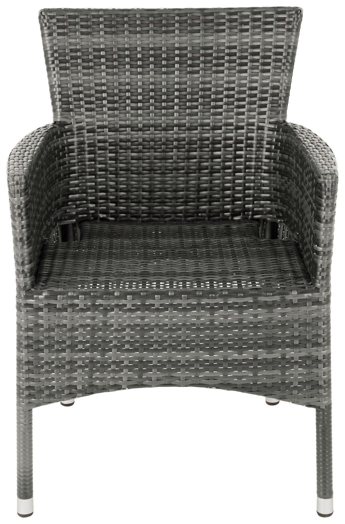 SCAUN DE GRĂDINĂ in metal, plastic gri  - maro/gri, Modern, plastic/metal (62/87/58cm) - Ambia Garden