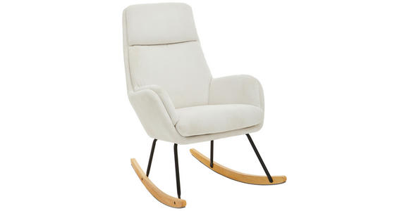 SCHAUKELSESSEL Cord - Schwarz/Naturfarben, Design, Holz/Textil (70/102/83cm) - Carryhome