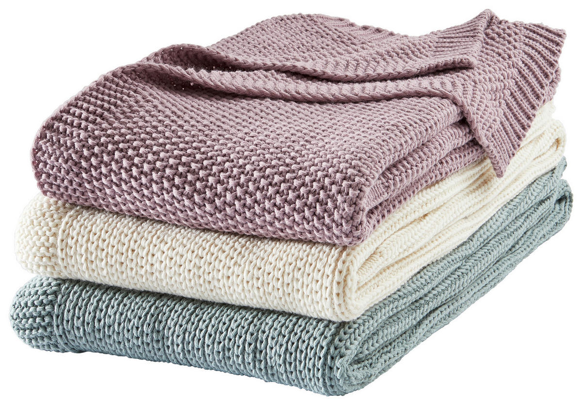 WOHNDECKE  - Weiß, Basics, Textil (60/40/15cm) - Novel