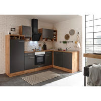 HÖRNKÖK 280/172 cm  i grå, skogsek  - skogsek/grå, Basics, metall/trämaterial (280/172cm) - Respekta