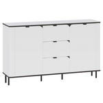 SIDEBOARD  in 136,8/82/35,2 cm  - Schwarz/Weiß, MODERN, Holzwerkstoff/Kunststoff (136,8/82/35,2cm) - Carryhome