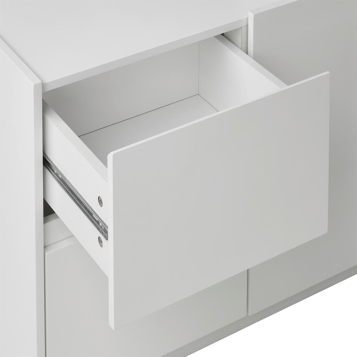 KOTNA PISALNA MIZA leseni material bela  - bela, Moderno, leseni material (150/76/120cm) - MID.YOU