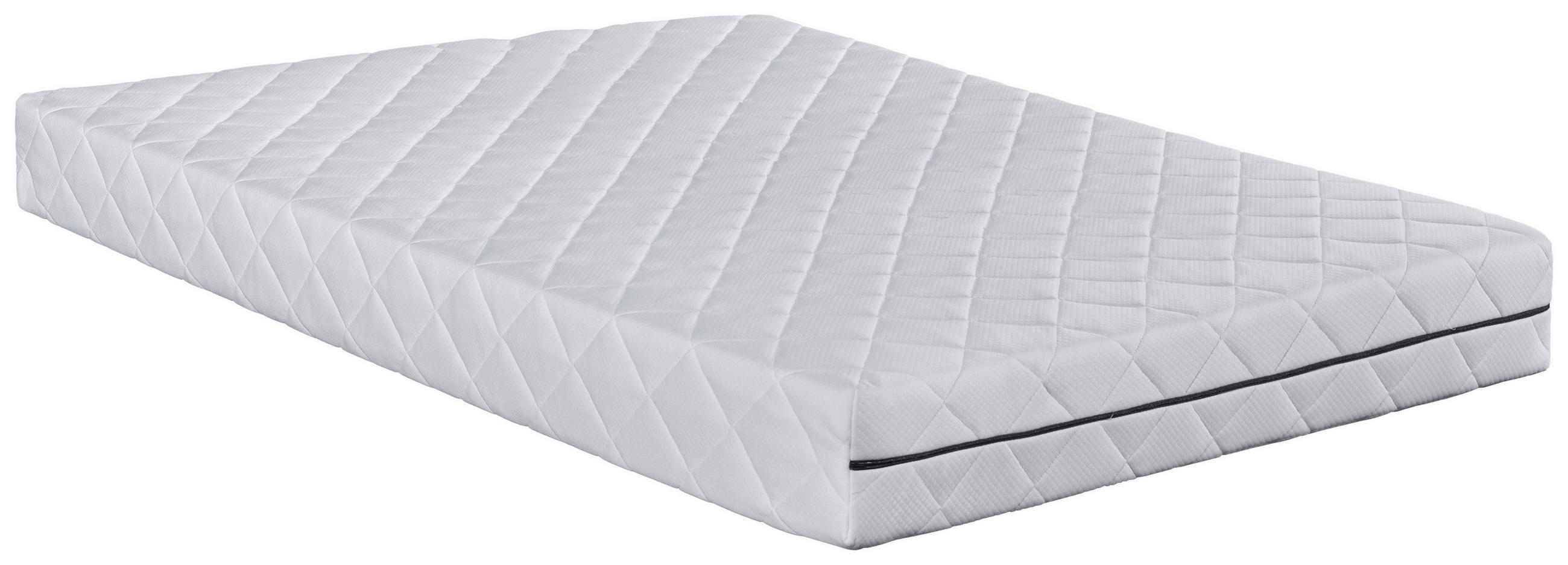 TASCHENFEDERKERNMATRATZE 180/200 cm, Höhe ca.: 20 cm, H3 = fest, 7-Zonen - Weiß, Basics, Textil (180/200cm) - MID.YOU