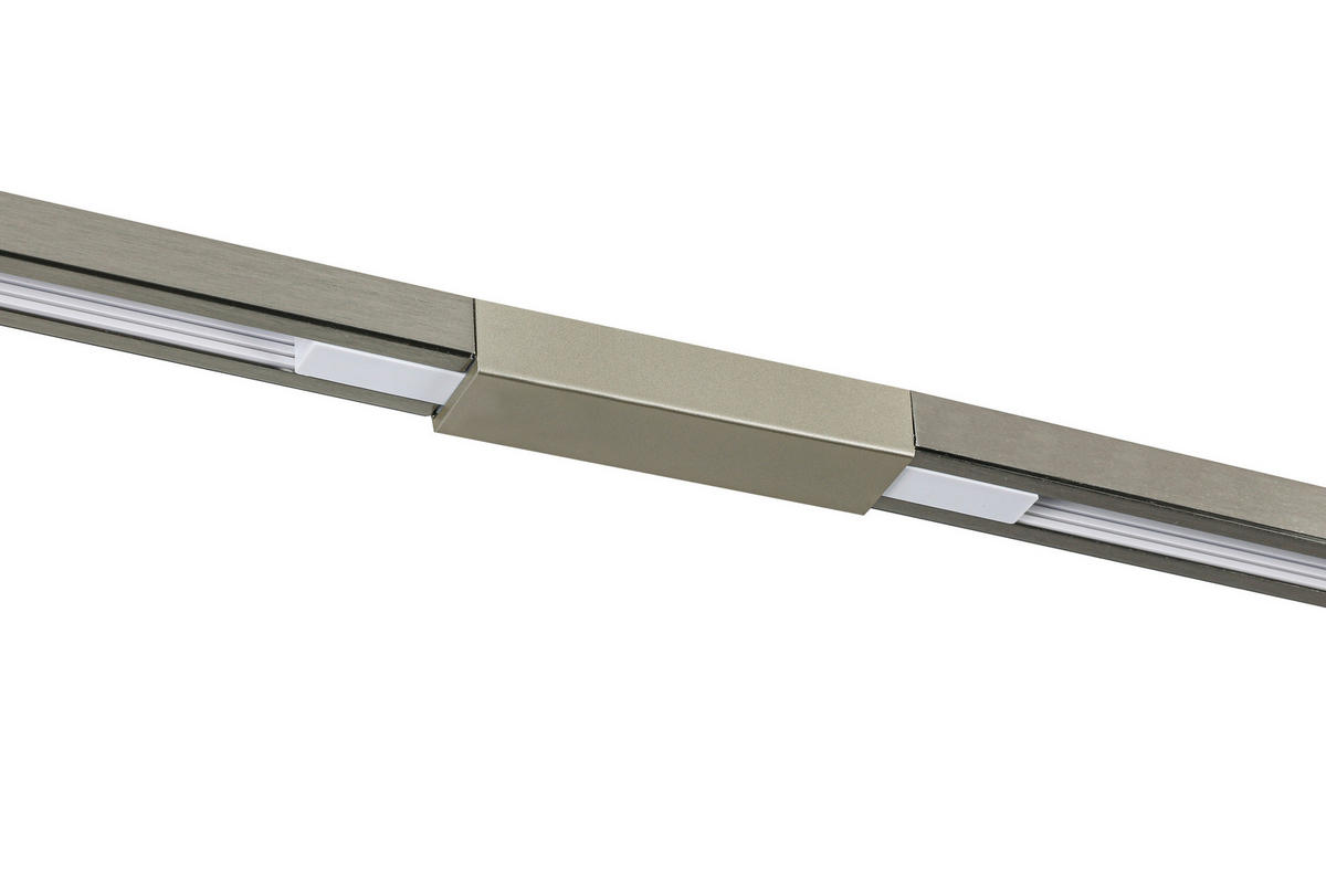 SCHIENENSYSTEM 210/5,5/14 cm  - Nickelfarben, Trend, Kunststoff/Metall (210/5,5/14cm) - Collett's Monde