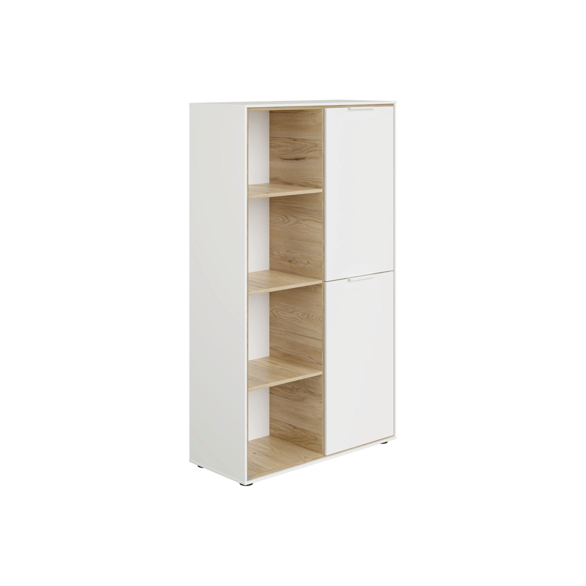 BABAPOLC Lieven  - tölgyfa/fehér, Basics, faalapú anyag (97,2/165,0/38,8cm) - Paidi