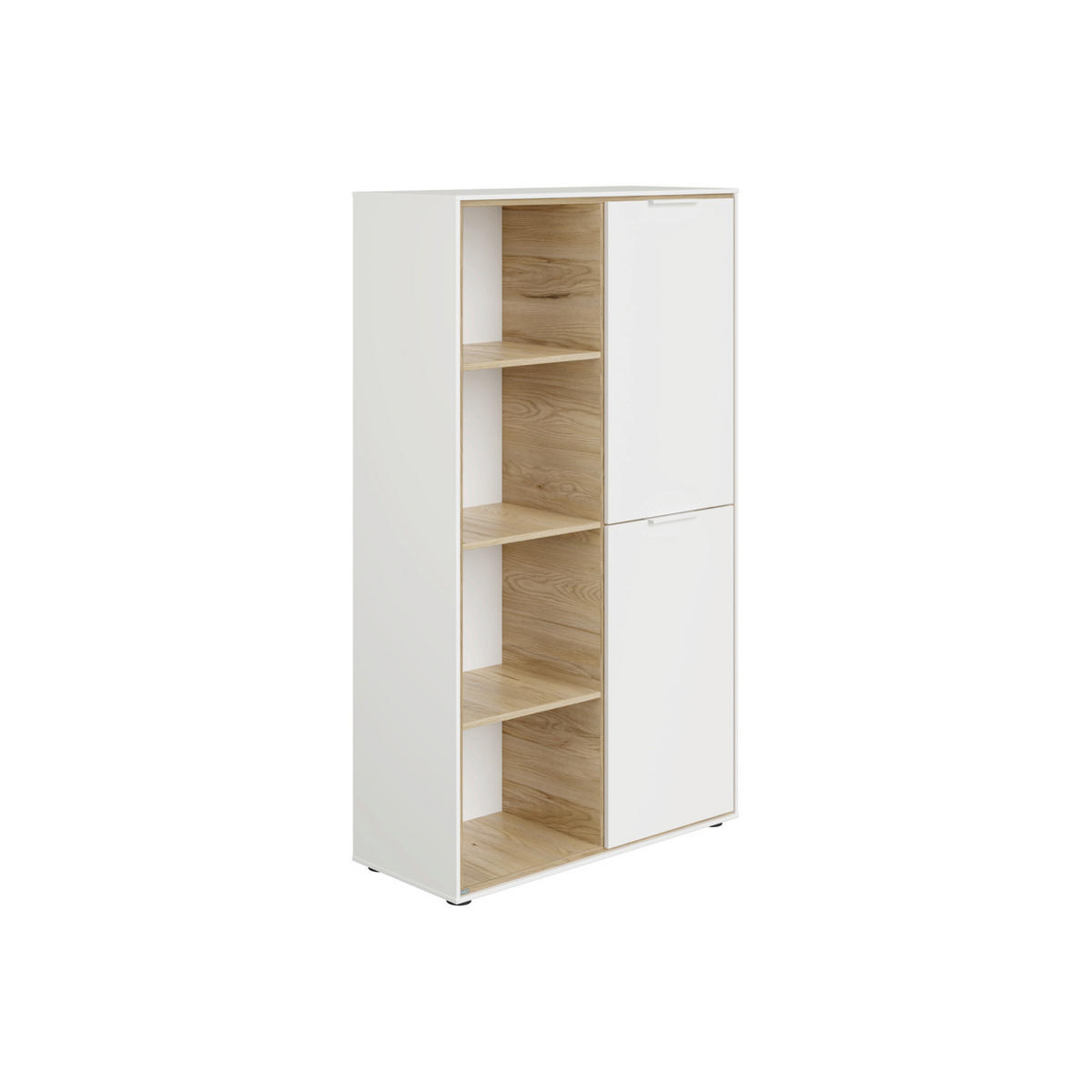 BABAPOLC Lieven  - tölgyfa/fehér, Basics, faalapú anyag (97,2/165,0/38,8cm) - Paidi
