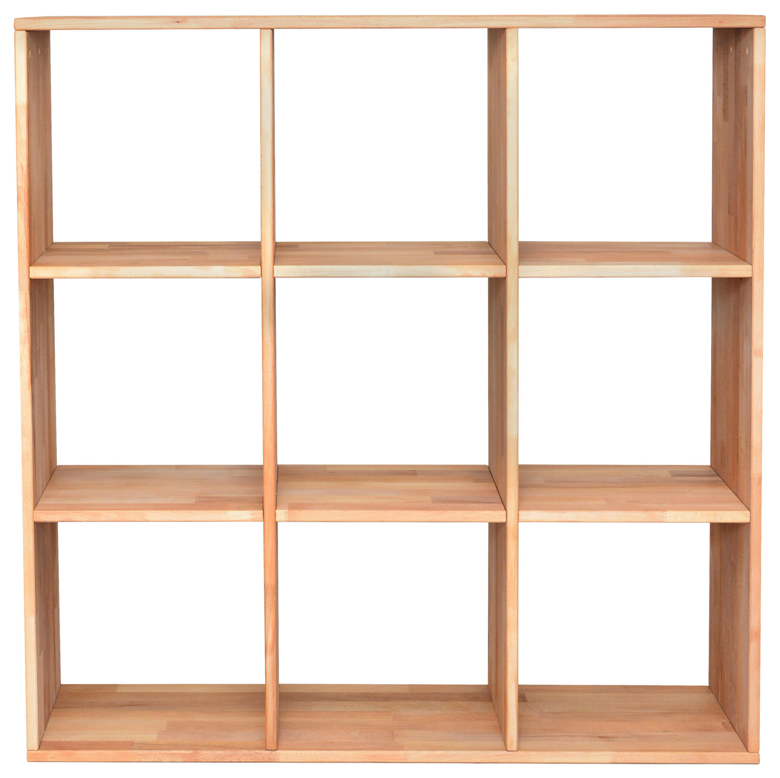 REGAL Kernbuche massiv Buchefarben  - Buchefarben, Natur, Holz (112/112/35cm) - Livetastic