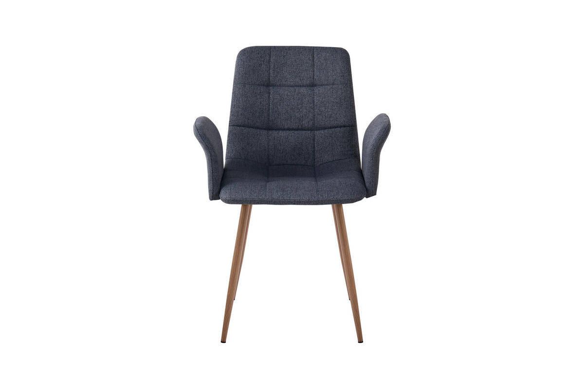 NASLANJAČ, kovina, tekstil naravne barve, temno siva  - temno siva/naravne barve, Design, kovina/tekstil (61/87/55cm) - Stylife