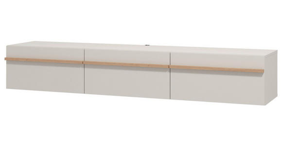 HÄNGELOWBOARD Kaschmir, Eiche Artisan  - Kaschmir/Eiche Artisan, Basics, Holzwerkstoff (192/32/41,5cm) - Carryhome