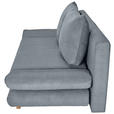 SCHLAFSOFA mit Schlafen auf Sitzhöhe, haustierfreundlicher Bezug Cord Dunkelgrau - Dunkelgrau/Buchefarben, KONVENTIONELL, Holz/Textil (200/75/85cm) - Carryhome