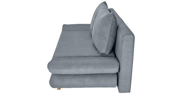 SCHLAFSOFA mit Schlafen auf Sitzhöhe, haustierfreundlicher Bezug Cord Dunkelgrau - Dunkelgrau/Buchefarben, KONVENTIONELL, Holz/Textil (200/75/85cm) - Carryhome