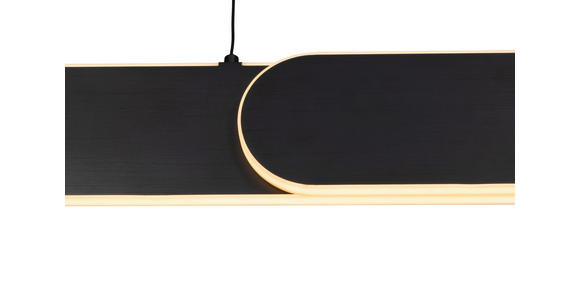 LED-HÄNGELEUCHTE  115/7,5/150 cm    - Schwarz, Design, Metall (115/7,5/150cm) - Dieter Knoll