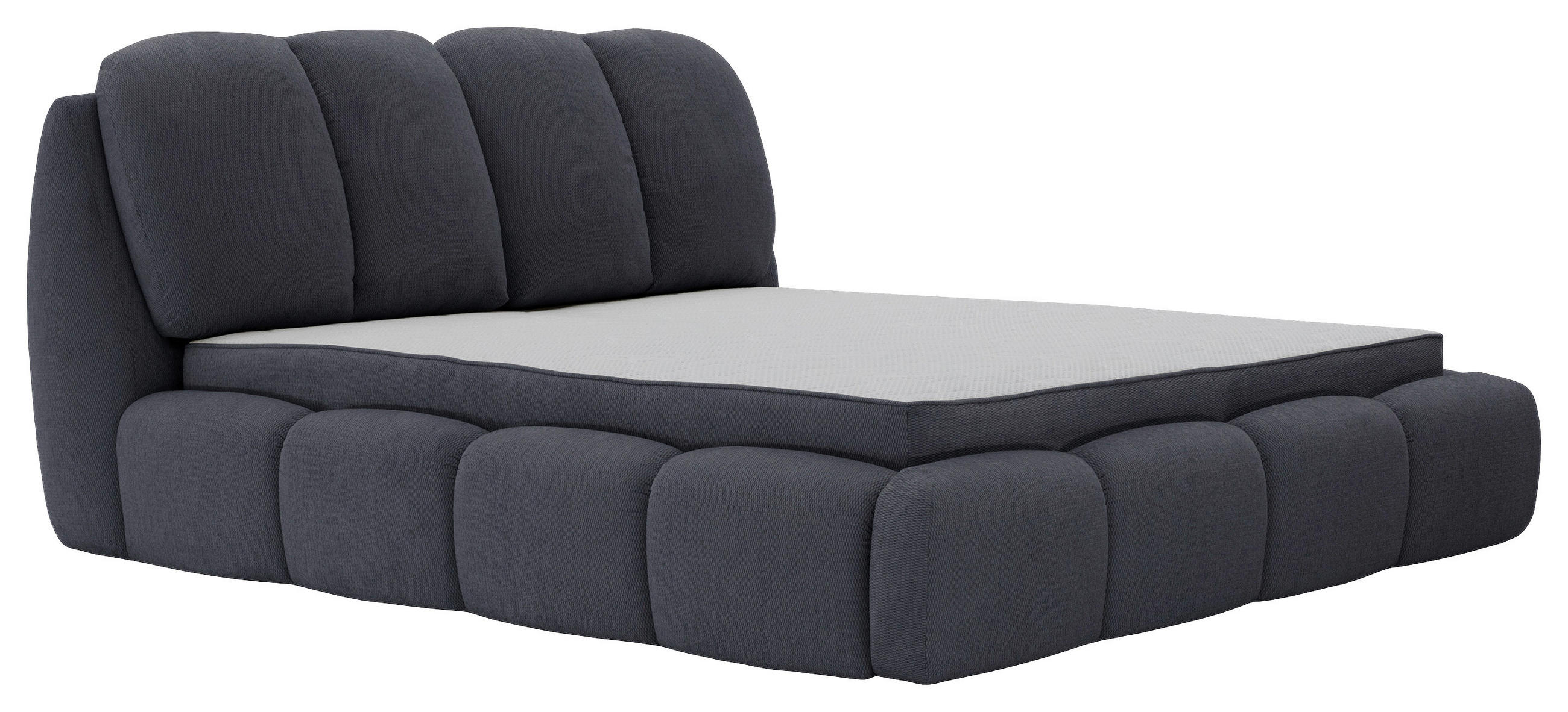 POLSTERBETT 180/200 cm,  in Anthrazit, gepolstertes Kopfteil, Lattenrost, Bettkasten,  - Anthrazit/Schwarz, Design, Holz/Kunststoff (180/200cm) - Chameo